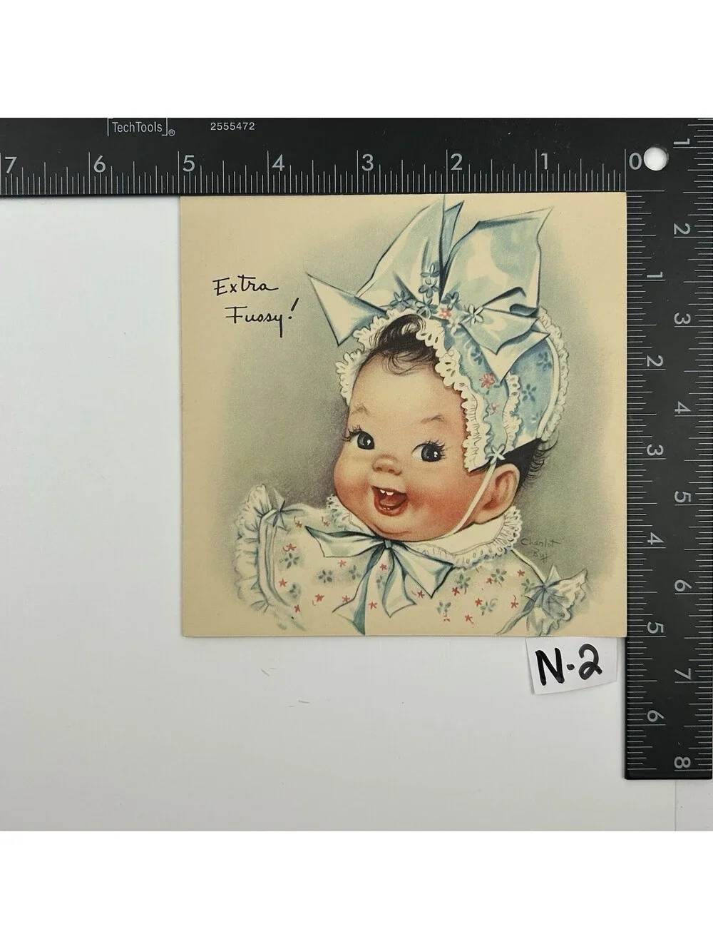 Vintage Charlot Byj Extra Fussy Baby Birthday Card Unused Mid Century 1950s  N-2